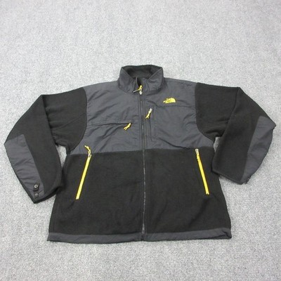 The North Face Fleece Jacket Mens XL Black Gray Polartec Colorblock Full Zip