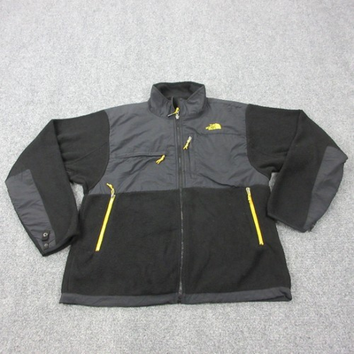 #ad The North Face Fleece Jacket Mens XL Black Gray Polartec Colorblock Full Zip $39.99