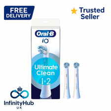 Oral-B iO Ultimate Clean Bürstenköpfe 2er Pack Original UK Ersatz