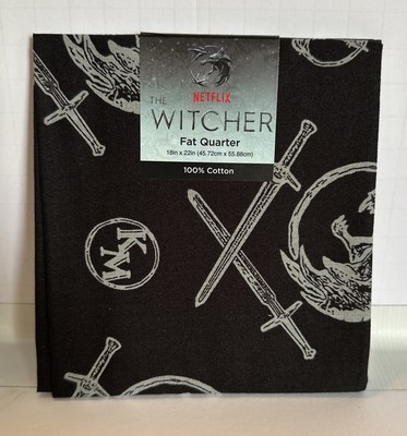 Mad Engine The Witcher Netflix Fat Quarter Cotton Fabric 18'' x 22'' Cosplay NEW