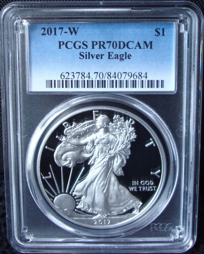 2017-W 1oz Silver American Eagle Dollar - PCGS PR 70 DCAM