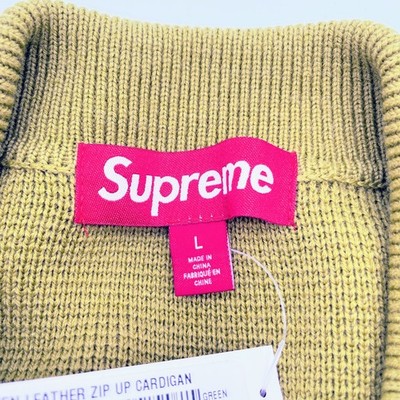 Supreme Woven Leather Zip Up Cardigan 3colors FW24 New | eBay