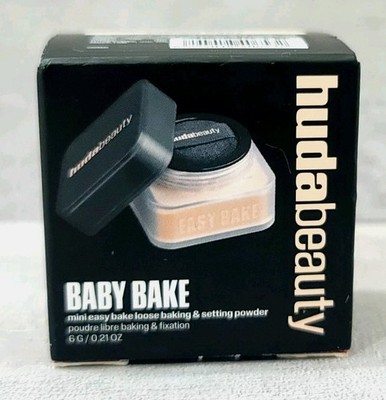 Huda Beauty Baby Bake Loose Baking & Setting Powder Pound Cake Absorbs Shine .21