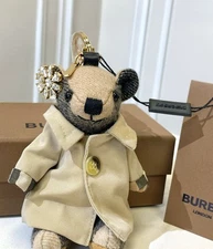 Designer Thomas Bear Bag Charm Bear with Crystal Clip Keyring Keychain Cute Gift