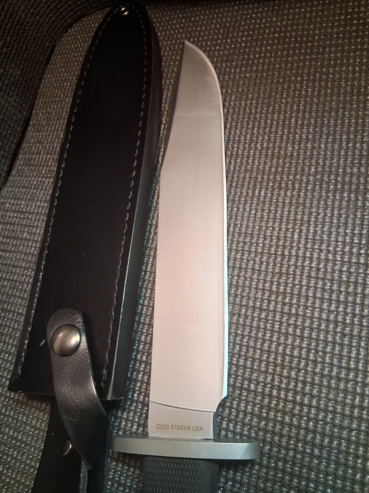 TRAILMASTER - COLD STEEL USA - Large (14in) Fixed Blade Knife & Leather Sheath‼️ - Image 4 of 4
