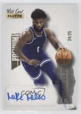 2022-23 Matte Draft Premium White - Gold Foil 24/25 Mike Miles Jr Auto 2b2