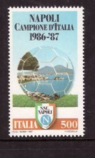 Italy 1987 Naples Football Club MNH mint stamp