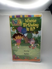 Dora The Explorer Whose Birthday Is It? Starring Kylee VHS Tape Personalized