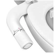 BIGCOW Bidet Attachment for Toilet, Ultra-Slim Dual Nozzle Frontal Rear Wash