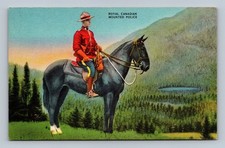 Vintage Royal Canadian Mounted Police Postcard Scenic Mountain View
