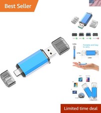 Brand New USB C Flash Drive 128GB Blue