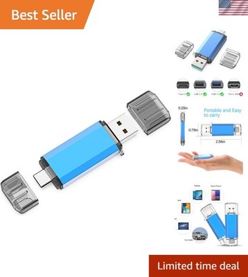 Brand New USB C Flash Drive 128GB Blue