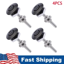 For Push Button Quick Release Hood Bonnet Pins Lock Clip Car Bumper Latch Kit