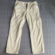 Wrangler Relaxed Fit Men  s Fleece Lined Cargo Pants Beige 33x32
