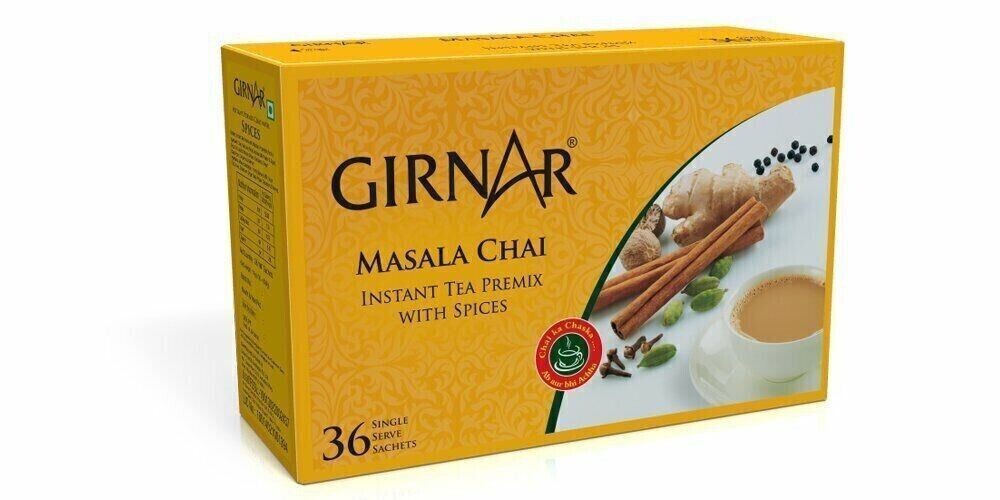 Girnar Masala Chai Instant Premix With Masala ( 36 Sachets )