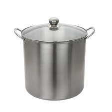 Mainstays 21.5 Qt Stainless Steel Dual Water Bath Canner and Steam Canner w Rack