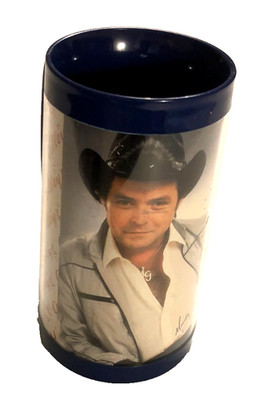 Mickey Gilley Thermo Serv Hot Cold Plastic Vintage 70s C&W Texas Coffee Mug