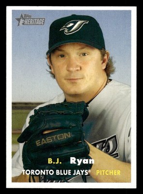 2006 Topps Heritage #168 B.J. Ryan Card Toronto Blue Jays