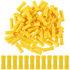 Hilitchi 100pcs 12-10 Gauge Butt Insulated Splice Terminals Electrical Wire C...