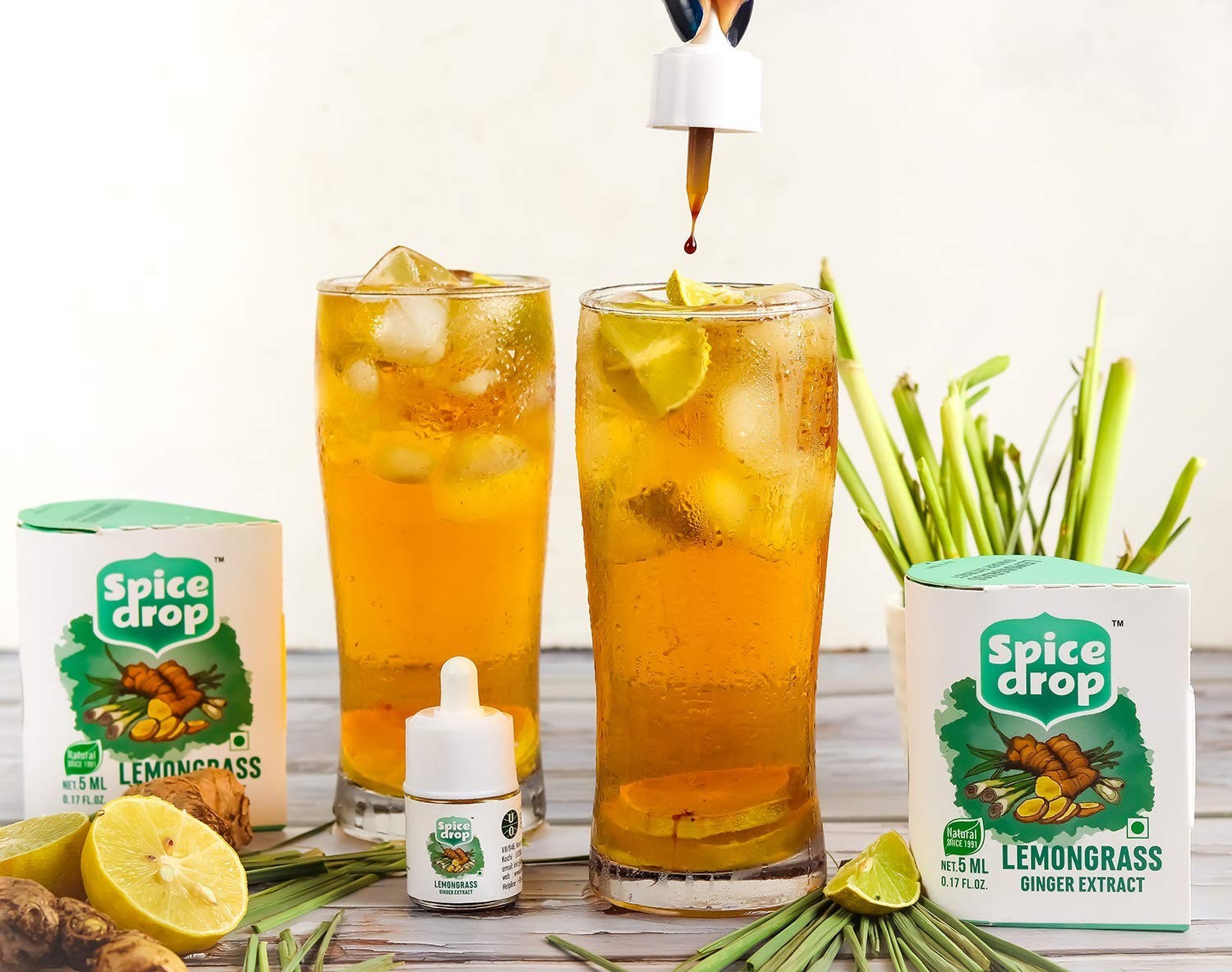 Lemongrass Ginger Natural Extract For Tea Soups Salad Dressings Shakes 180 Drops
