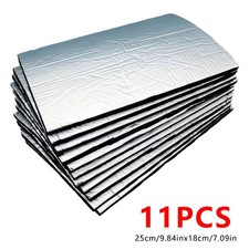 11pcs Car Auto Sound Deadener Heat Insulation Soundproof Self-adhesive Foam Mat