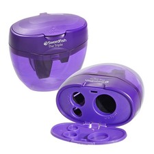 Image of Swordfish ‘The Triple’ Three Hole Pencil Sharpener with Pack of 1, Purple