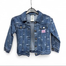 Disney Minnie Mouse Girls  All-Over Print Denim Jacket