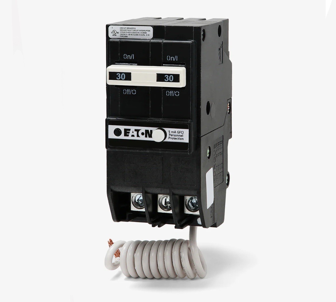 NEW No Box Eaton BRN230GF BR GFCI Circuit Breaker Ground Fault GFCI 2 POLE