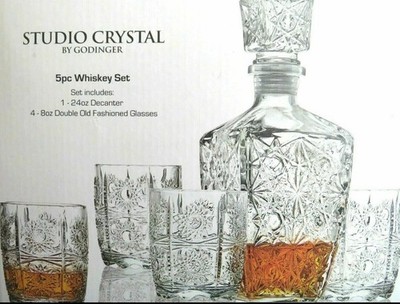 Studio Crystal By Godinger 5pc Whiskey Set