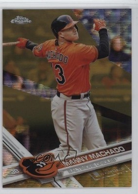2017 Topps Chrome Gold Wave Refractor 37/50 Manny Machado #40 0oc8