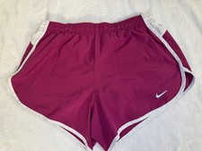 Nike Dri Fit Womens Athletic Workout Running Shorts Pink Size Medium Lined