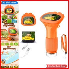 Kids Microscope 1000X Handheld Digital Pocket with 2 Inch Screen LED Light