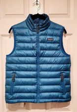 Patagonia Kids Blue Down Sweater Puffer Vest size 14 XL