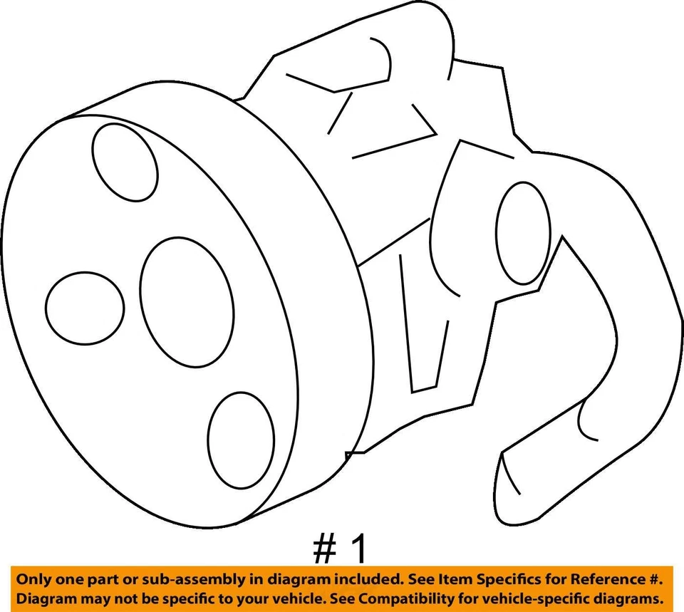 Power Steering Pump Fits 04-06 VERONA 1432993 Foto 4 de 4