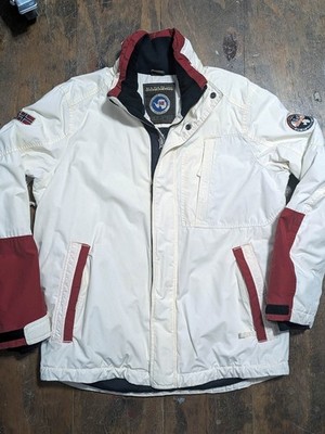Vintage Napapijri Geographic Antarctic Research Expedition Jacket Mens Large