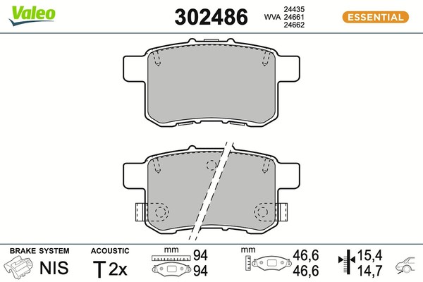Bremsbelagsatz Scheibenbremse Hinterachse FüR Honda Accord Viii Cu Cw Cr-image