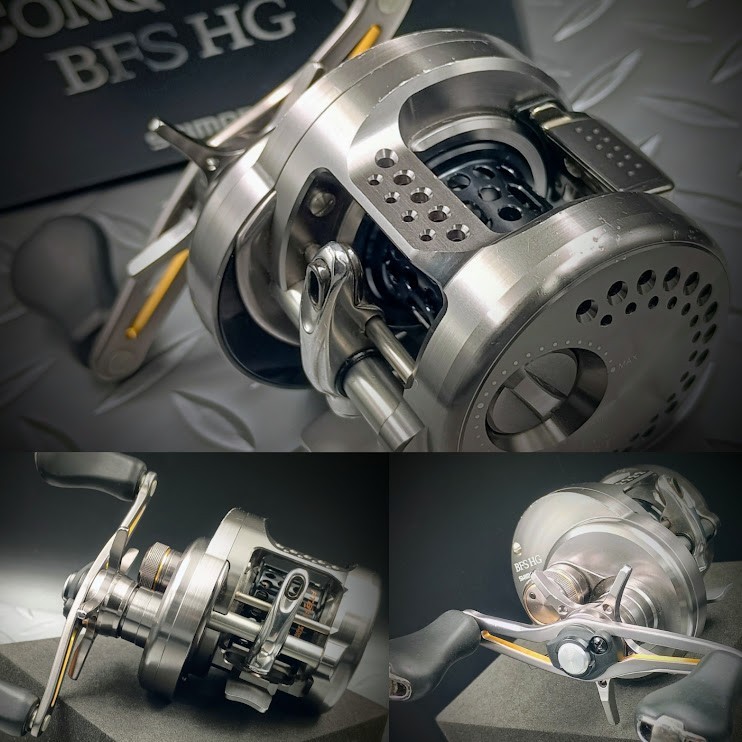 SHIMANO【17 CTCQ_BFS HG】R-H 6.8:1 Gear Ratio Used Baitcasting Reel "Ex+" W/Box