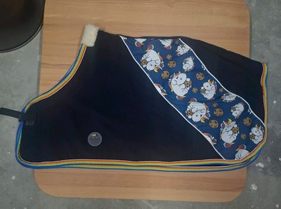 Equest Minishetty Dralon Abschwitzdecke Pummeleinhorn Navy Mini Shetty