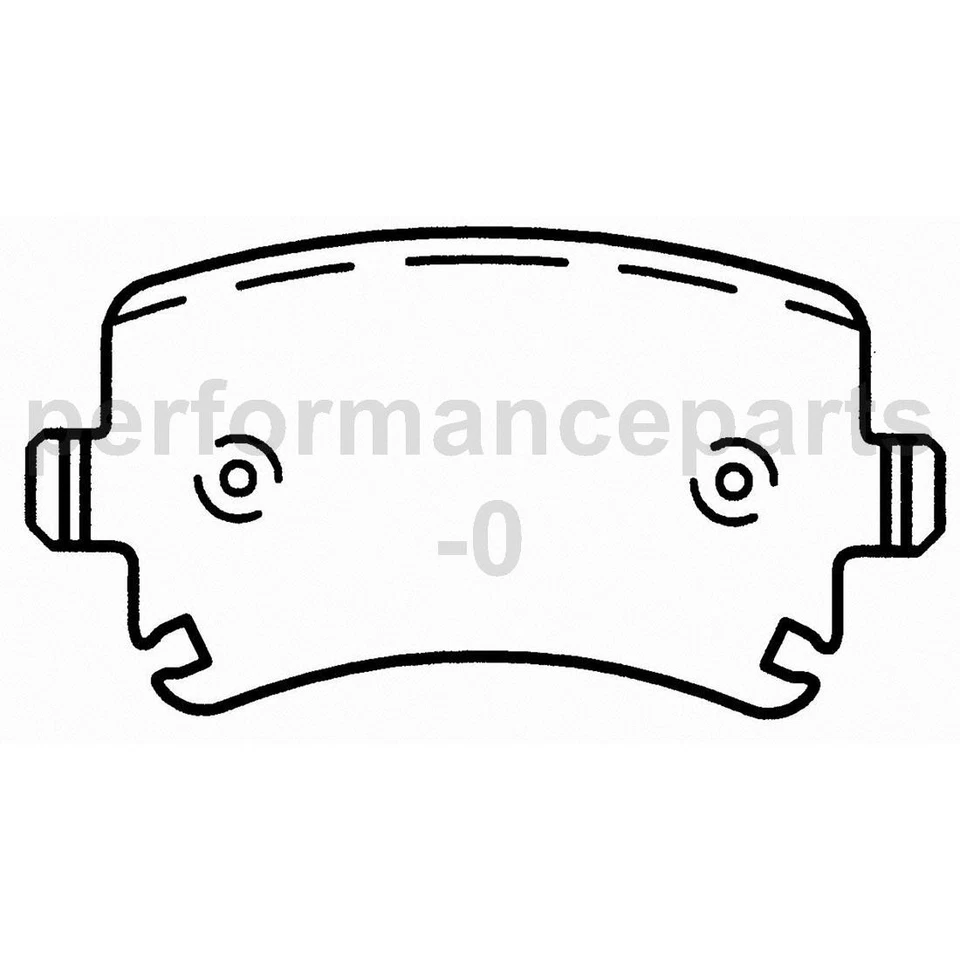 Juego de pastillas de freno de disco trasero rotor de freno de disco para Volkswagen GTI 2015-2016 Foto 2 de 4