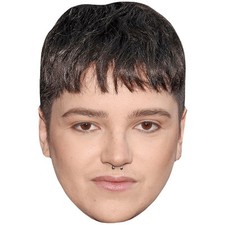 Blu Del Barrio Nose Ring Celebrity Mask, Flat Card Face, Fancy Dress Mask