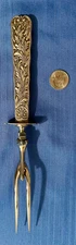 Gorham St. Cloud Sterling Silver Carving Fork 1885 Antique Saint Cloud By Gorham