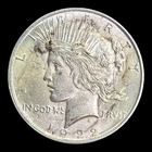 1922-D Peace Silver Dollar, AU+