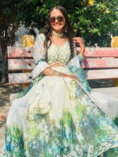 LEHENGA CHOLI INDIAN BOLLYWOOD WEDDING PARTY PAKISTANI WEAR READYMADE