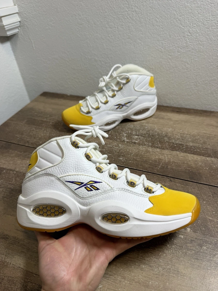 Reebok Question Mid Yellow Toe for Sale | Authenticity Guaranteed