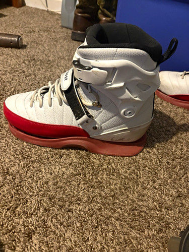 Gawds IN GAWDS WE TRUST White/Red Aggressive Inline Skates Buckle Strap