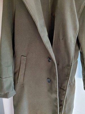 Silent Bob Halloween Costume Green Felt Trenchcoat Jacket