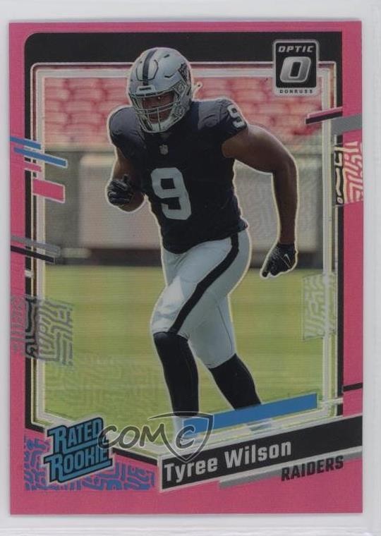2023 Panini Donruss Optic Rated Pink Prizm Tyree Wilson #262 Rookie RC 19l7