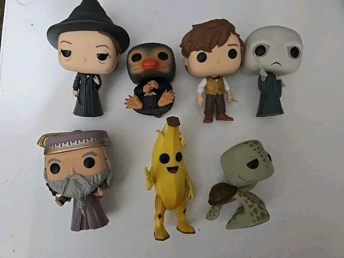 Loose Funko Pop Lot Fortnite Peely Nemo Crush Hogwarts Harry Potter