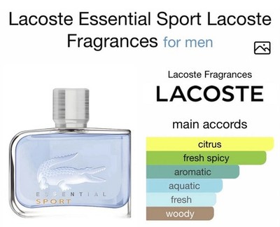 Men Lacoste Essential Sport 4.2 oz-125ml EDT Spray / NIB