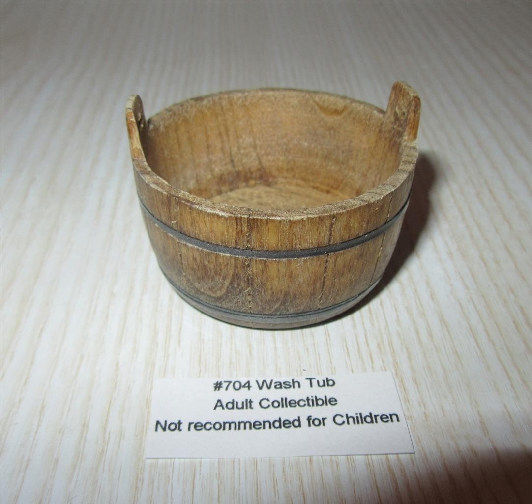 MINIATURE DOLLHOUSE 1:12 SCALE WASH TUB SIR THOMAS THUMB LEVEL  - 704